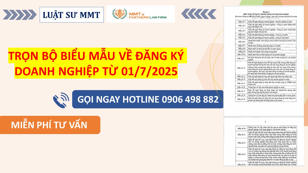Trọn bộ biểu mẫu về đăng ký doanh nghiệp theo Thông tư 68/2025/TT-BTC có hiệu lực từ 01/7/2025